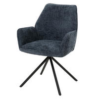ESSZIMMERSTUHL Blau, Schwarz - Blau/Schwarz, Textil (60/86/60cm) - Jamb