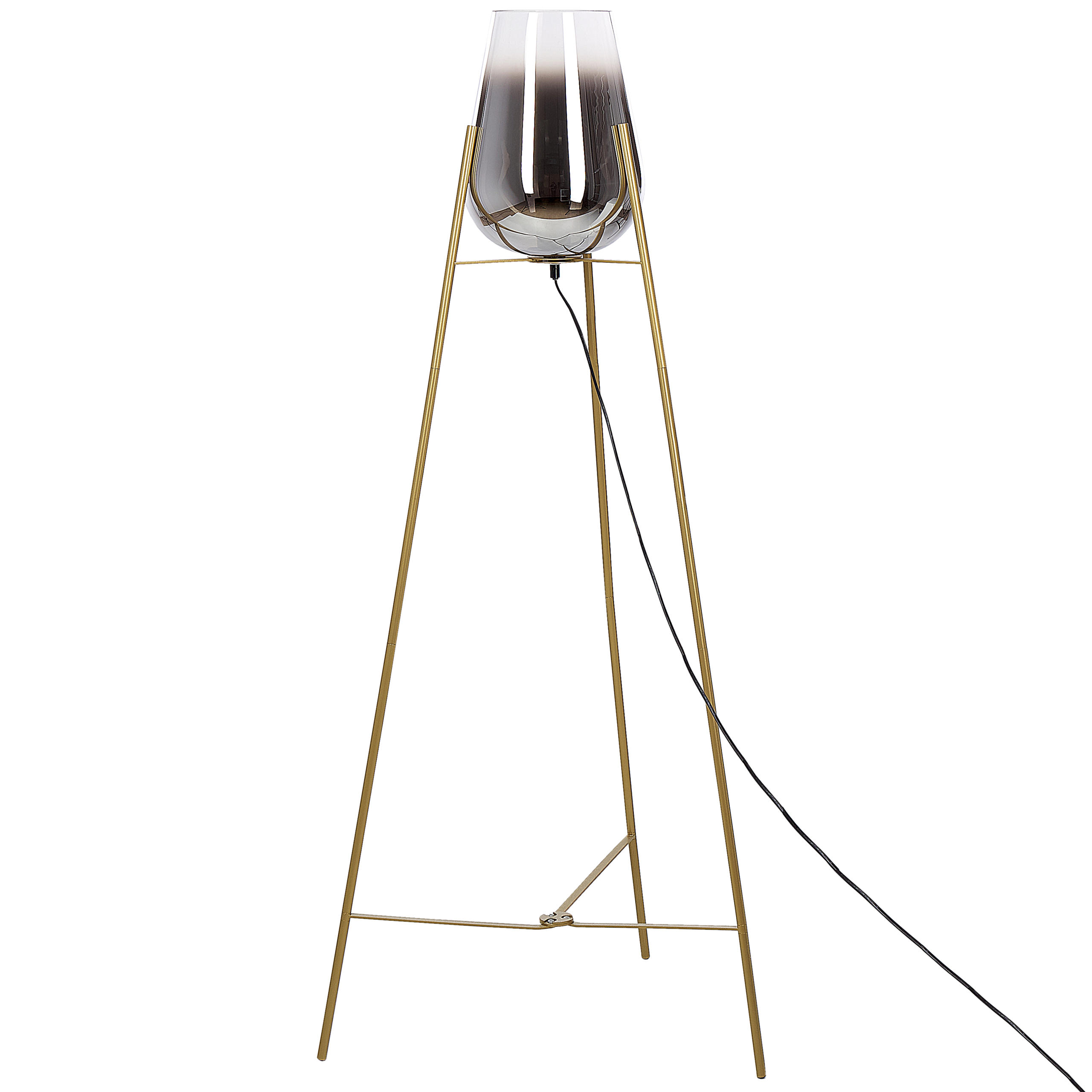 STEHLAMPE Mena 55/55/133 cm - Goldfarben, Metall (55/55/133cm) - Beliani