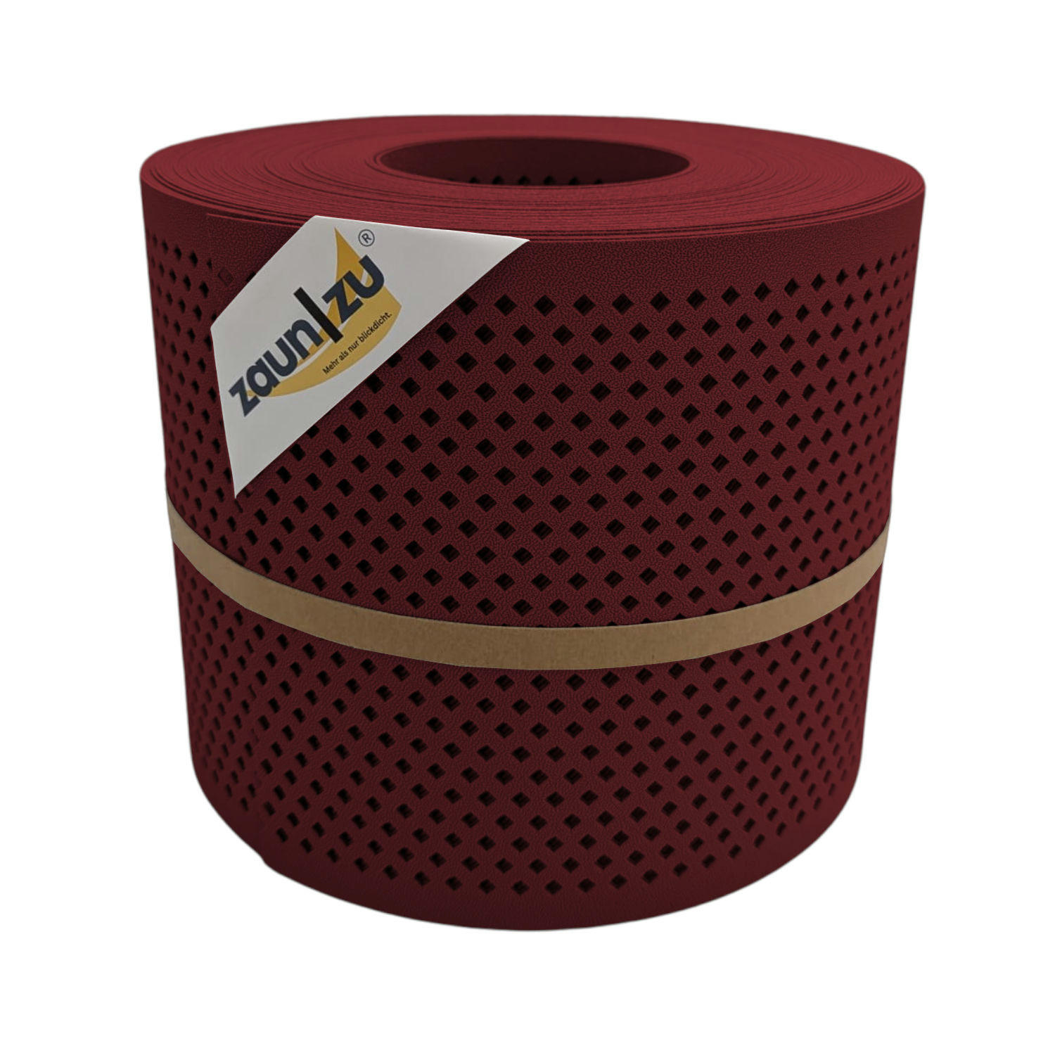 SICHTSCHUTZSTREIFEN Premium Gelocht Diamant-Muster für Doppelstabmatten Bordeauxrot 26m - Bordeaux, Kunststoff (2600/19cm) - ZAUN|ZU