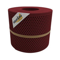 SICHTSCHUTZSTREIFEN Premium Gelocht Diamant-Muster für Doppelstabmatten Bordeauxrot 26m - Bordeaux, Kunststoff (2600/19cm) - ZAUN|ZU