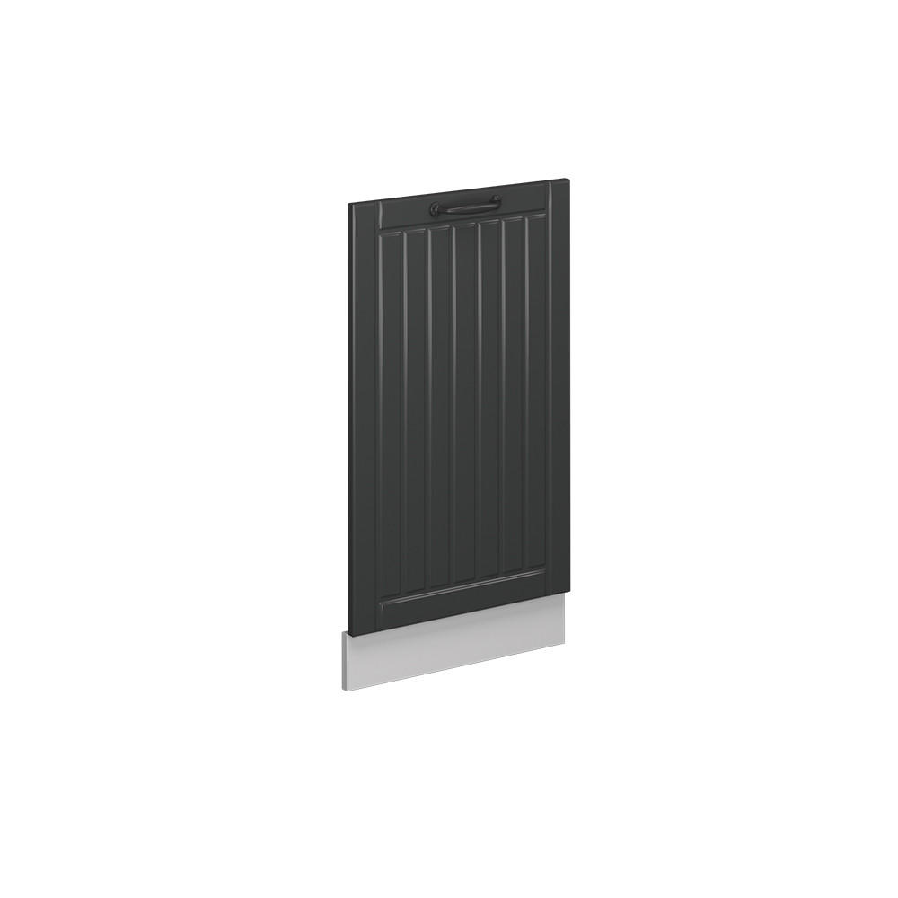 DISKMASKINENS FRONTPANEL Fame-Line Antracit hus på landet 45 cm utan bänkskiva Mörkgrå, Vit 81.8/45/1.6 cm