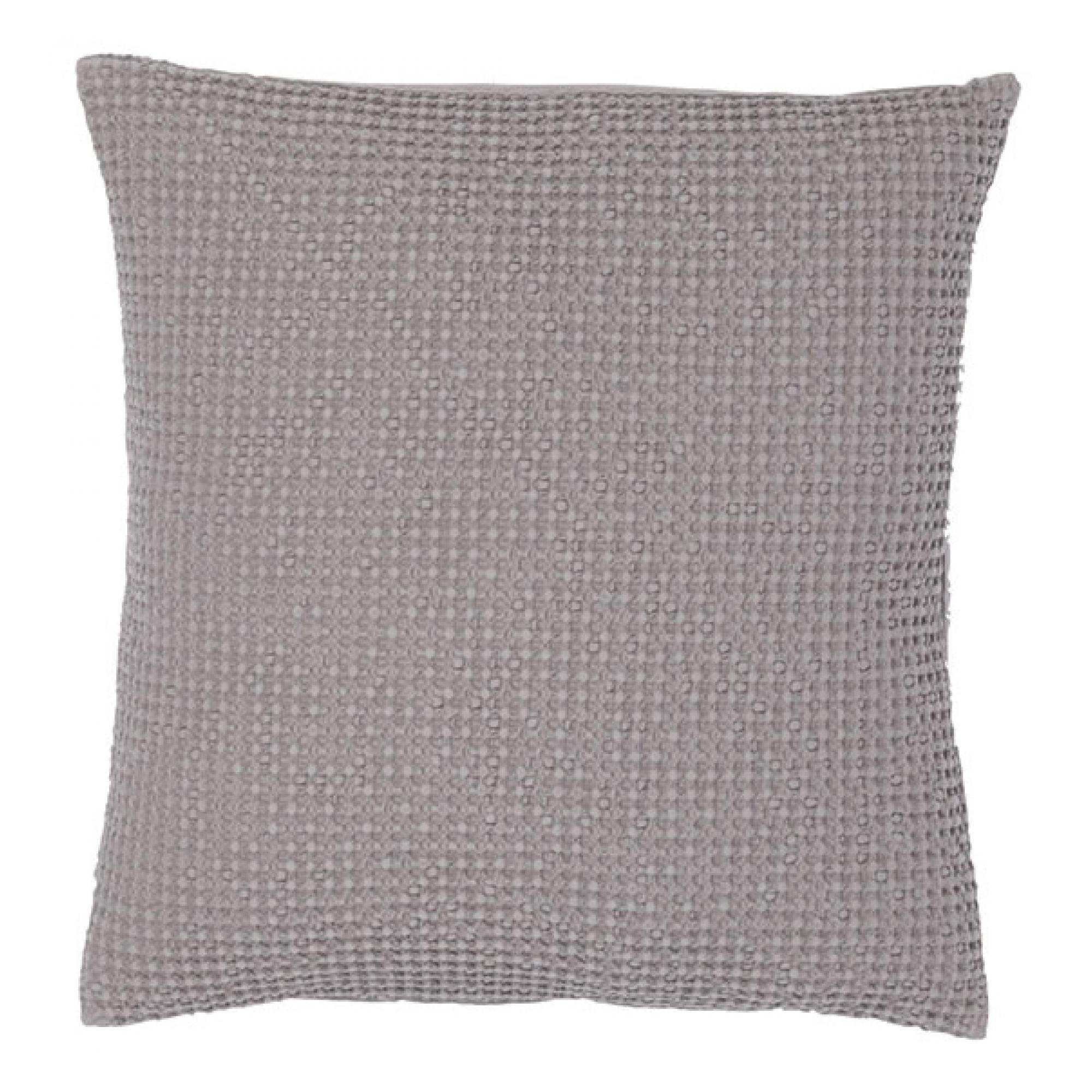 KISSEN Maia gewittergrau 45 x 45 cm - Graubraun, Textil (45/45cm) - Vivaraise