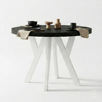 ESSTISCH Runder Ausziehbarer PERO 90/190, Schwarz - Schwarz, Holz (190/90/77cm) - Dekori_Interiors