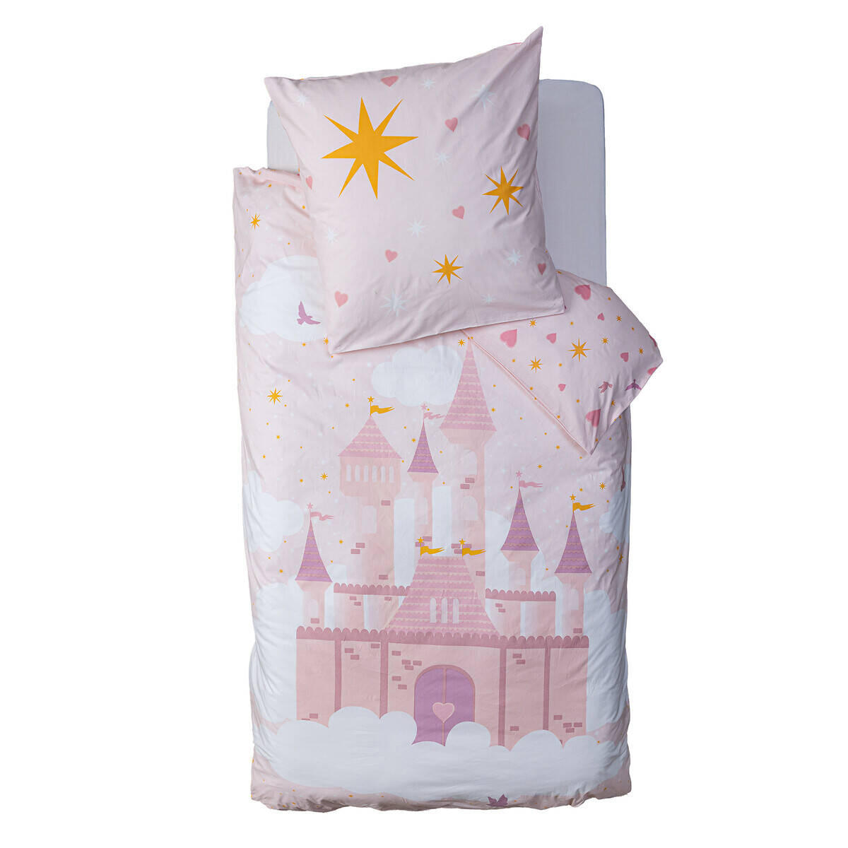 KINDERBETTWÄSCHE Rosa 140/200 cm - Rosa, Naturmaterialien (140/200cm) - Atmosphera for kids
