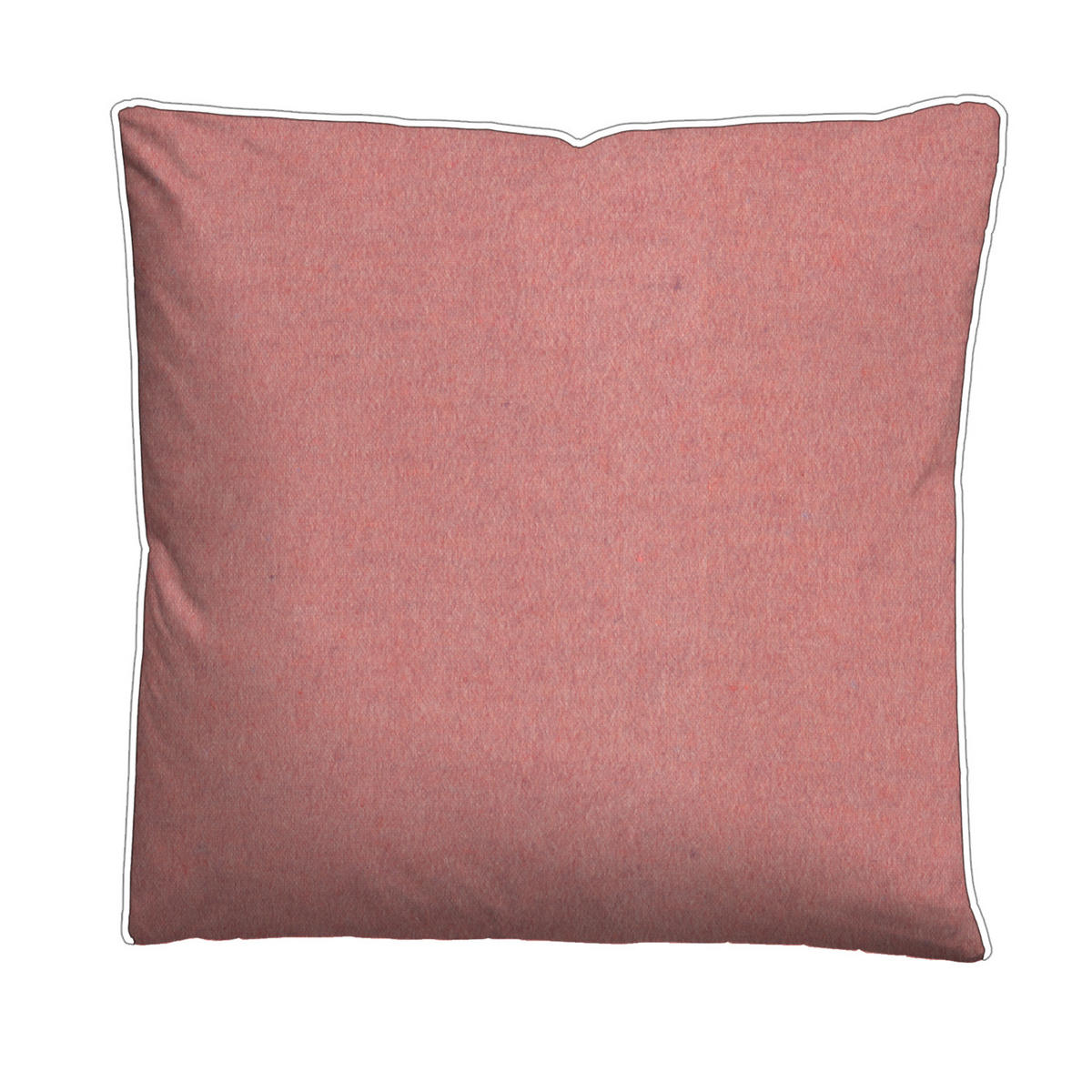 BETTWÄSCHE-GARNITUR Biber Melange UNI terra, 135x200 cm + 80x80 cm - Terracotta, Textil (135/200cm) - biberna