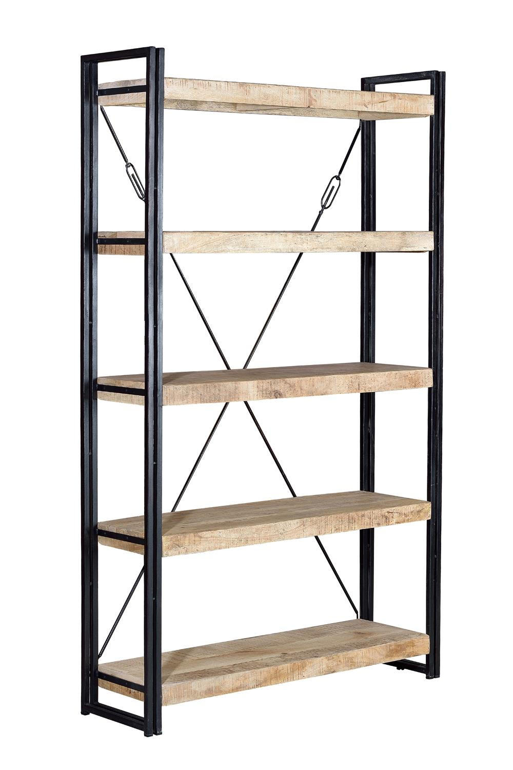 BÜCHERREGAL aus Mangoholz - Goldfarben, Holz (120/200/35cm) - Giner y Colomer