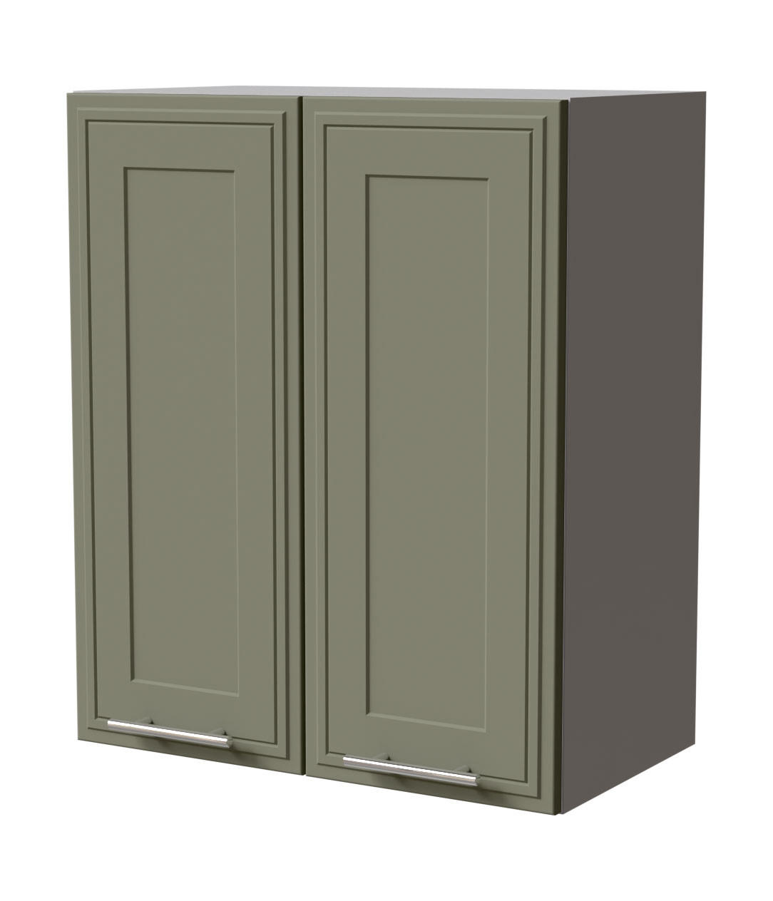HÄNGESCHRANK Salo W3/60 Grau / Reed Green Matt 60 / 32,5 / 72cm - Grau/Grün, Holz/Holzwerkstoff (60/72/32.5cm) - Feldmann-Wohnen