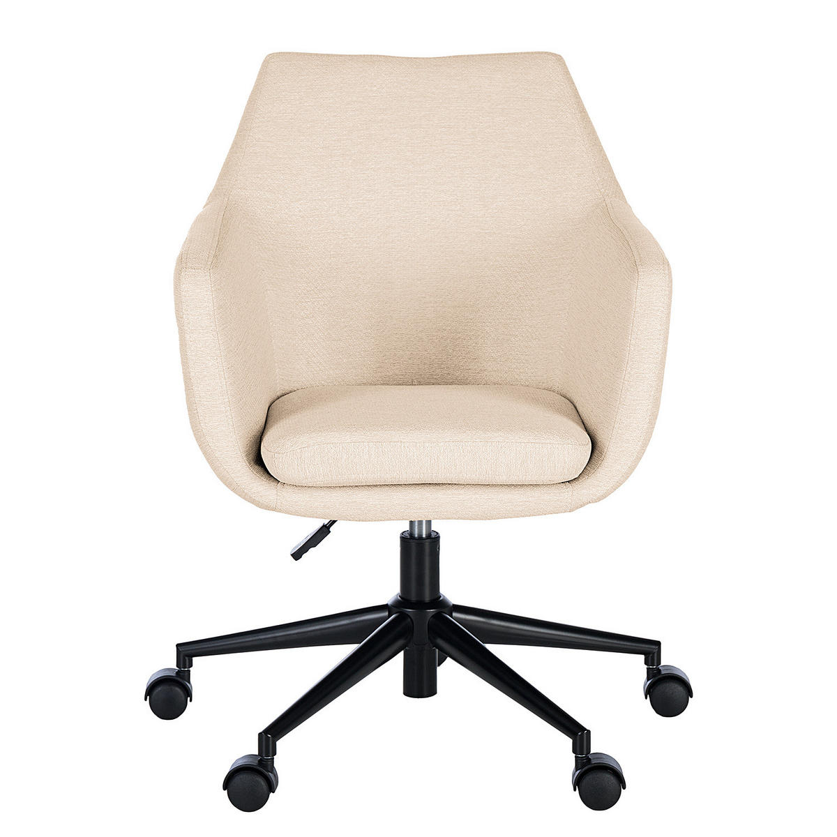 BÜRODREHSTUHL - Beige, Textil/Metall (58/91/58cm) - home24