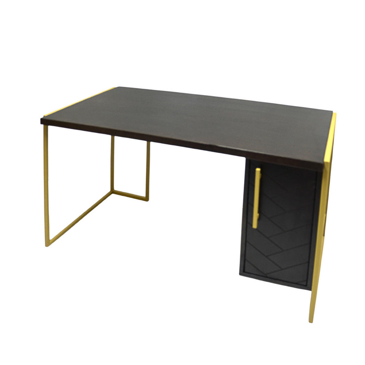 SCHREIBTISCH für das Büro oder das Arbeitszimmer CARIN I - Eichefarben, Holz (60/140/75cm) - Rawood Furniture