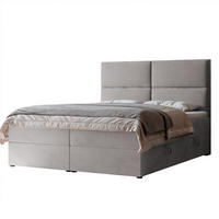 BOXBETT ORFEO 120/200 cm mit Matratze und Topper, Grau - Grau, Textil (120/200cm) - Idohome