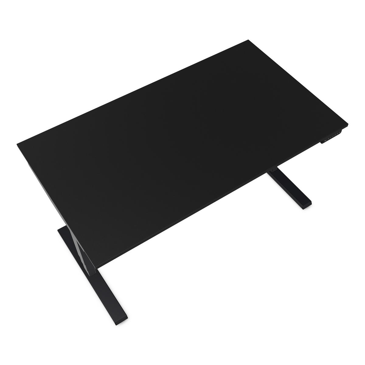 SCHREIBTISCH Elektrisch höhenverstellbarer Schreibtisch Y-Line Schwarz Schwarz 140/70/62-127cm - Schwarz, Holzwerkstoff/Metall (70/140/127cm) - ASSMANN