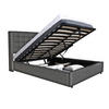 BETTKASTEN WEMBLEY mit Lattenrost/ Bett 160x200 - Dunkelgrau - Anthrazit, Holzwerkstoff (160/200cm) - Weber Industries