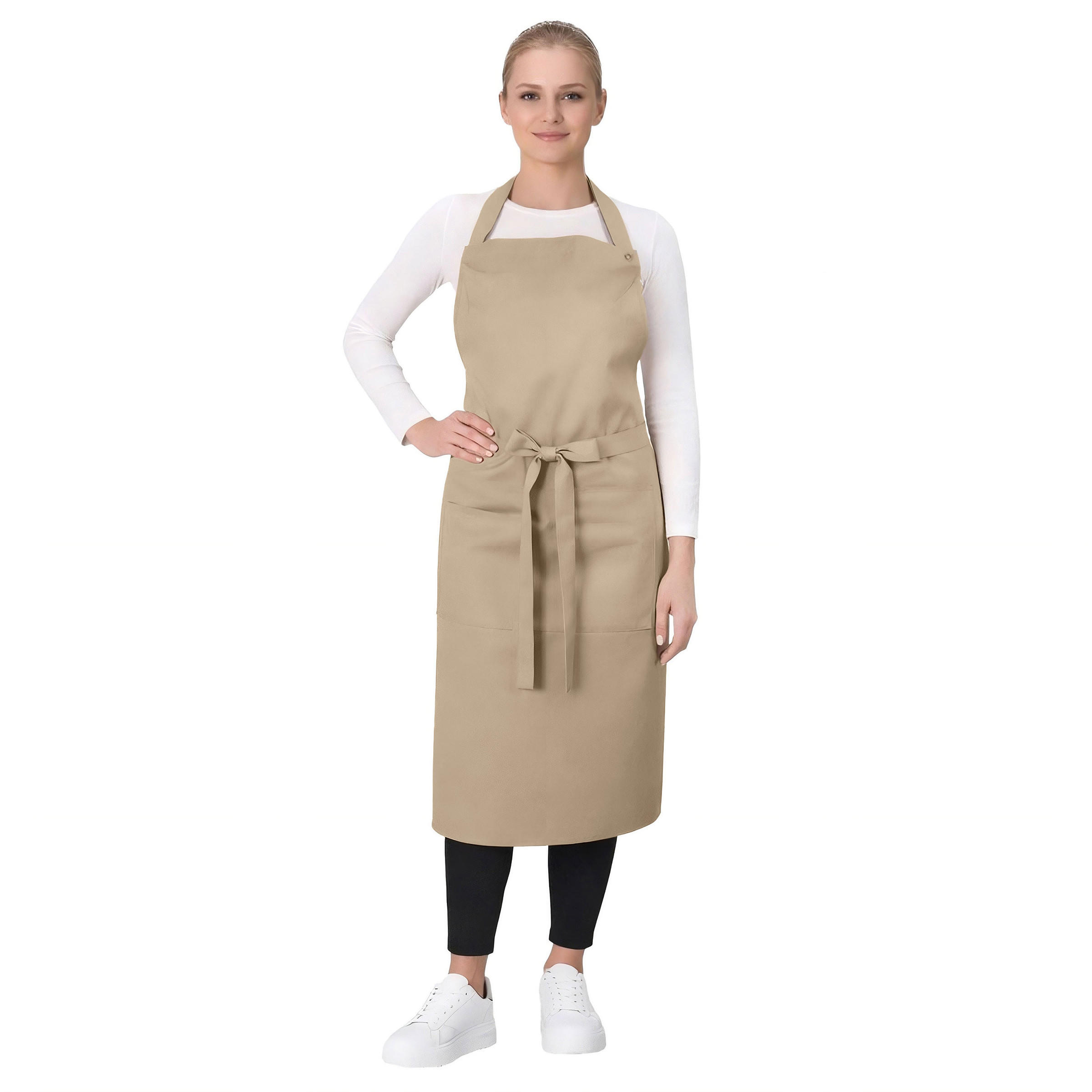 SCHÜRZE , 75x100 cm, 100% Baumwolle, Beige - Hellbraun, Textil (75/100cm) - Zollner
