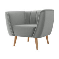 SESSEL Pas 1 - Naturfarben/Grau, Holz/Textil (82/75/74cm) - MIRJAN24