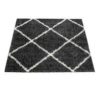 HOCHFLORTEPPICH 140/200 cm Kalmar 441 - Anthrazit, Textil (140/200cm) - Paco Home