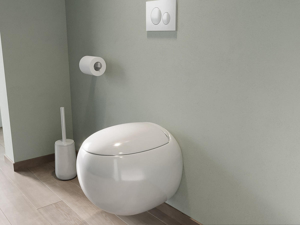 HÄNGE WC - 40 cm x 58 cm - keramik - weiß Huro - Weiß, Keramik (40/39/58cm) - Vente-Unique