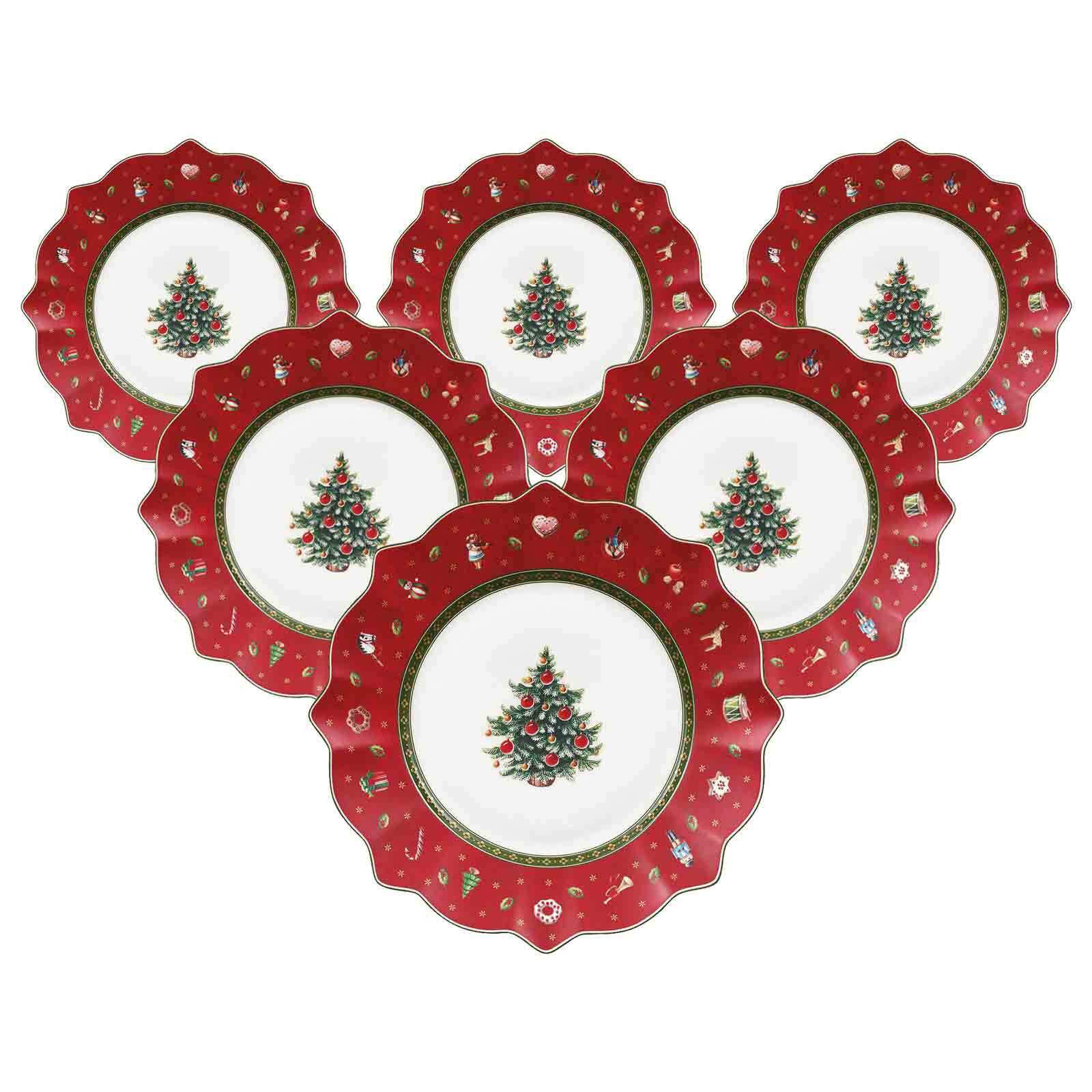 FRÜHSTÜCKSTELLER Toy's Deligth rot ø 24,5 cm 6er Set - Rot, Keramik (24.5cm) - Villeroy & Boch