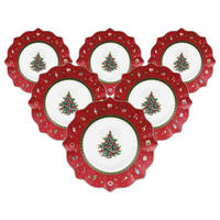 FRÜHSTÜCKSTELLER Toy's Deligth rot ø 24,5 cm 6er Set - Rot, Keramik (24.5cm) - Villeroy & Boch