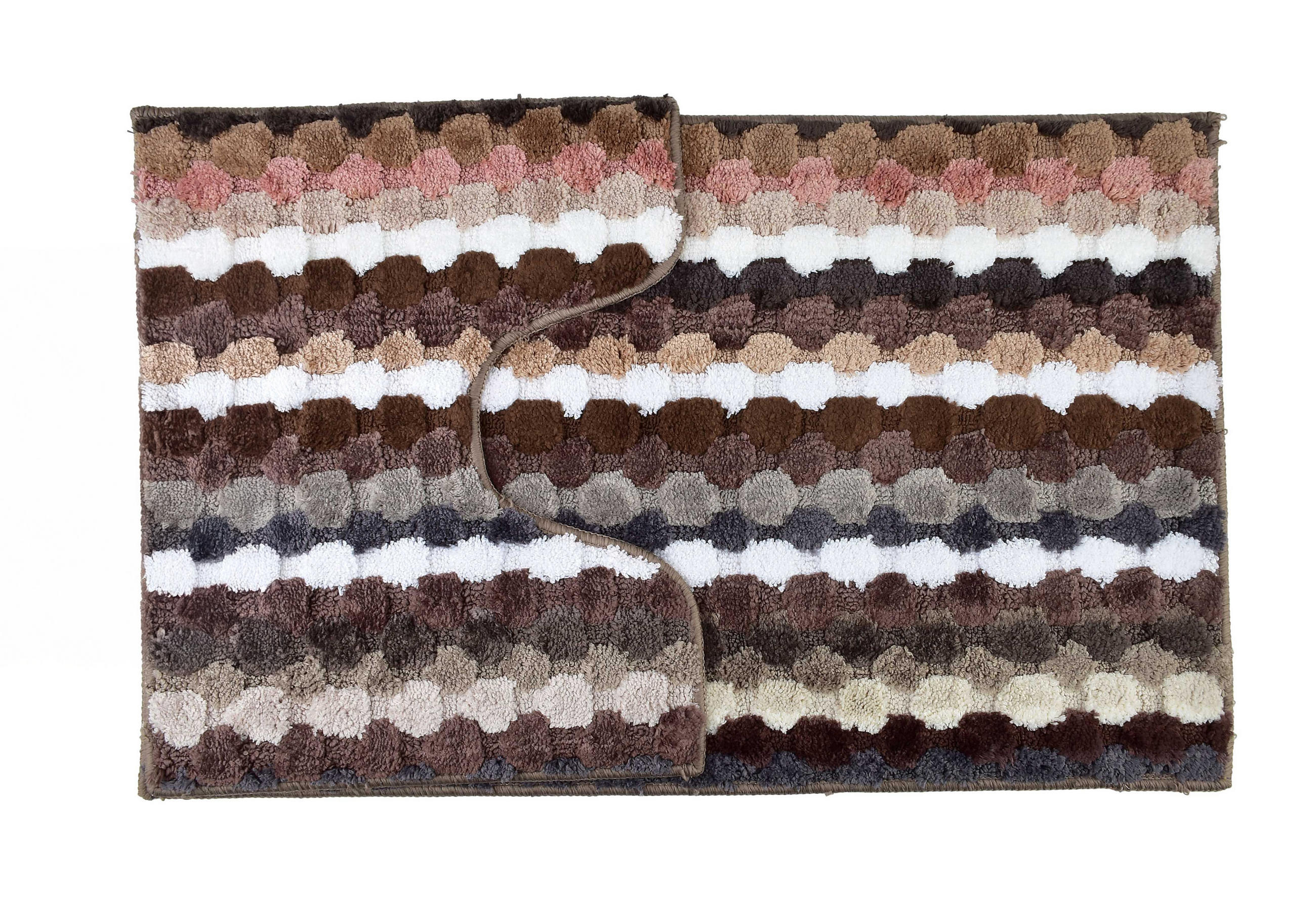 BADTEPPICH Zac Braun 90/50/2 cm Textilien - Braun, Textil (50/90cm) - Mondex