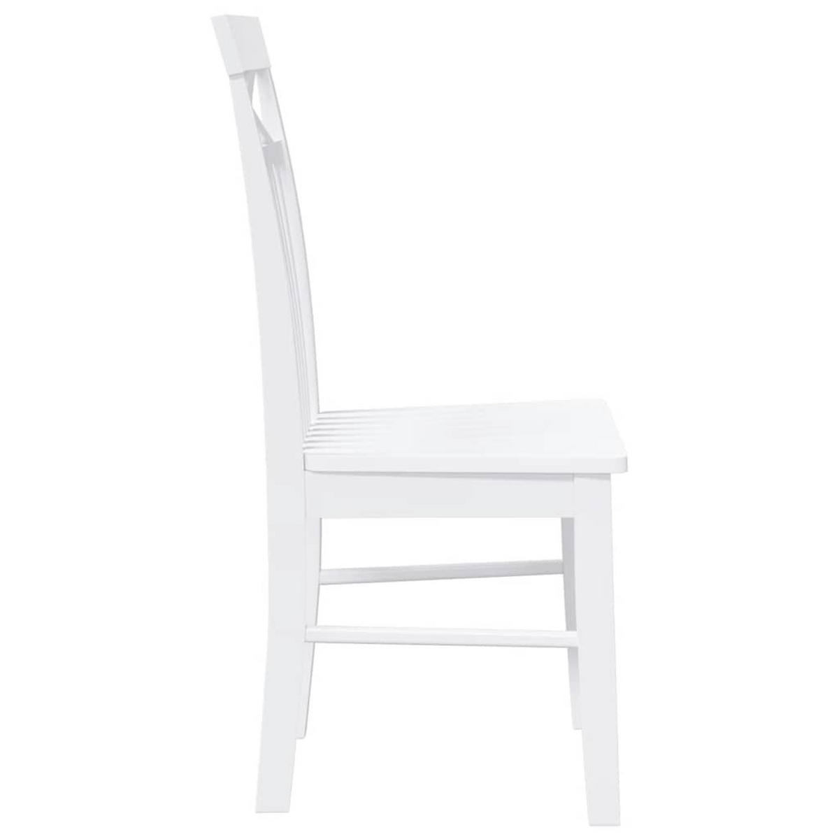 STUHL-SET 2 Stk Korngrafenbach 42.5/94/53.5 cm - Weiß, Holz (42.5/94/53.5cm) - ZMH