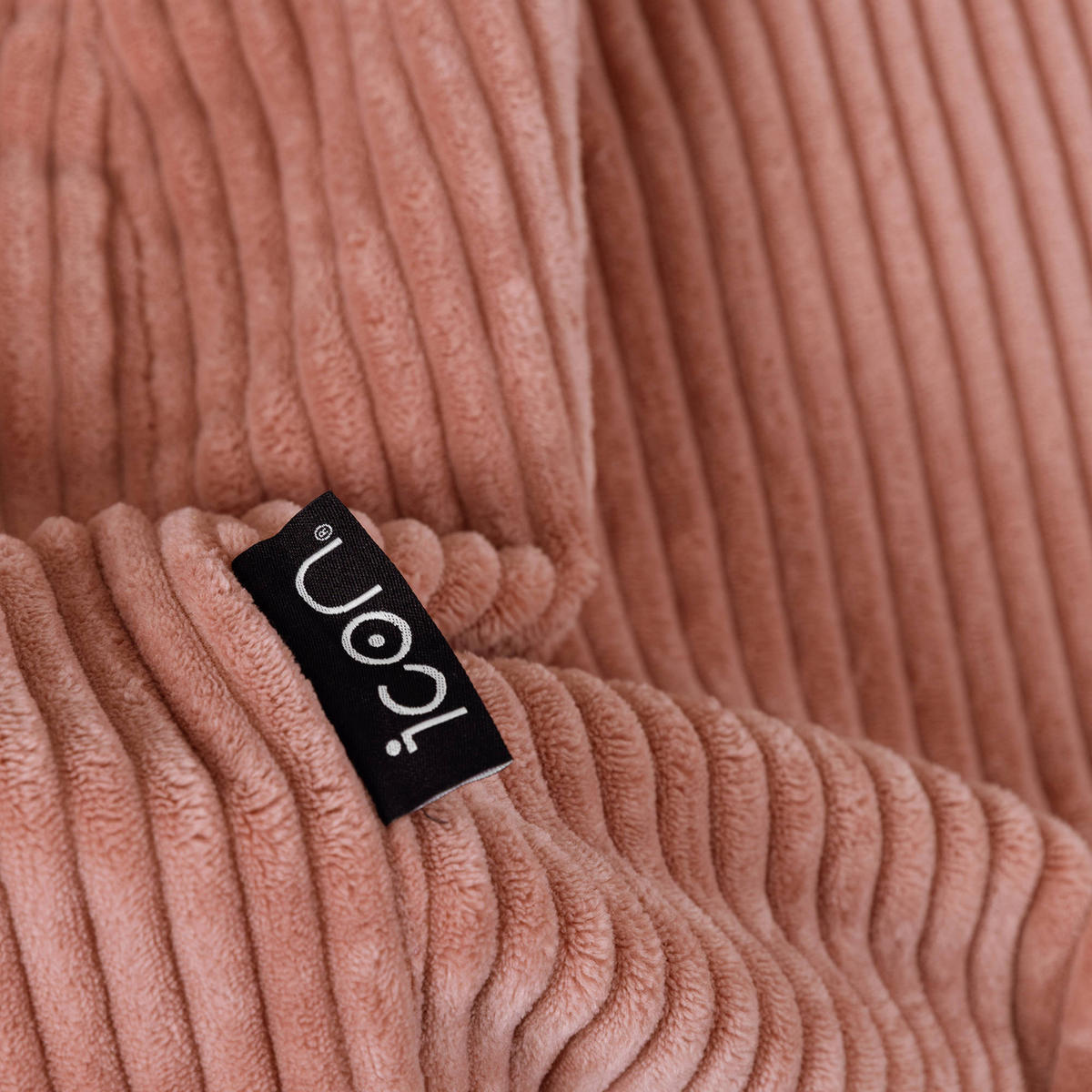 SITZSACK Klassisch Kingston, Cord - Pink, Textil (85/50/85cm) - icon