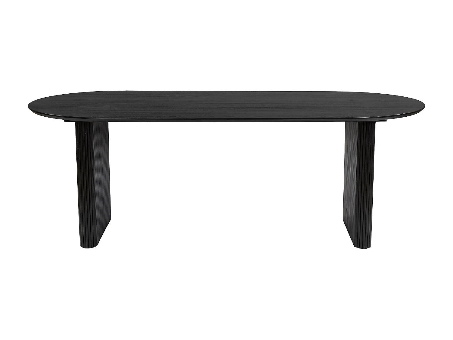 ESSTISCH - 8 Personen - Holz, Platte - Schwarz - BALIMELA - Schwarz, Holz (100/200/76cm) - Vente-Unique