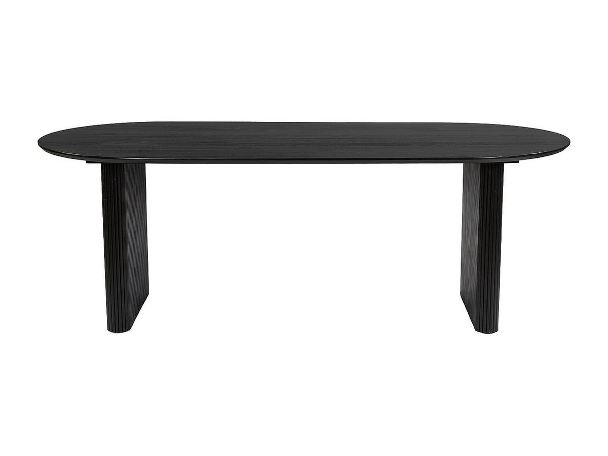 ESSTISCH - 8 Personen - Mangoholz - Schwarz - BALIMELA - Schwarz, Holz (200/100/76cm) - Vente-Unique