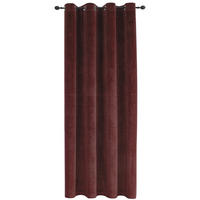 VORHANG Ösen Samt 140/175 cm bordeaux - Bordeaux, Textil (140/175cm) - TiborTex