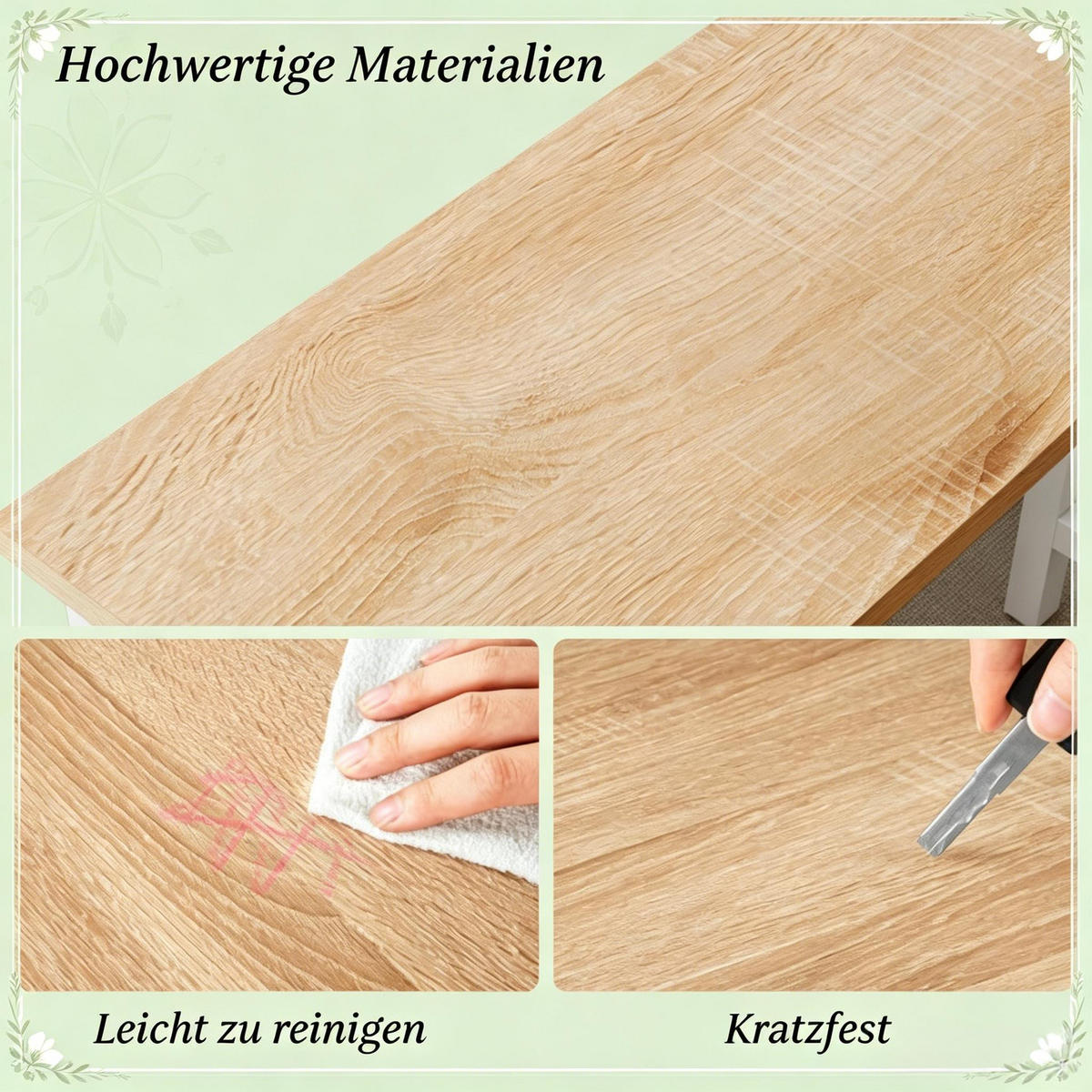 BARTISCH DE-37238 mit verstärktem Metallrahmen Eichenfarben - Eichefarben, Metall (140/40/100cm) - ComfortXL