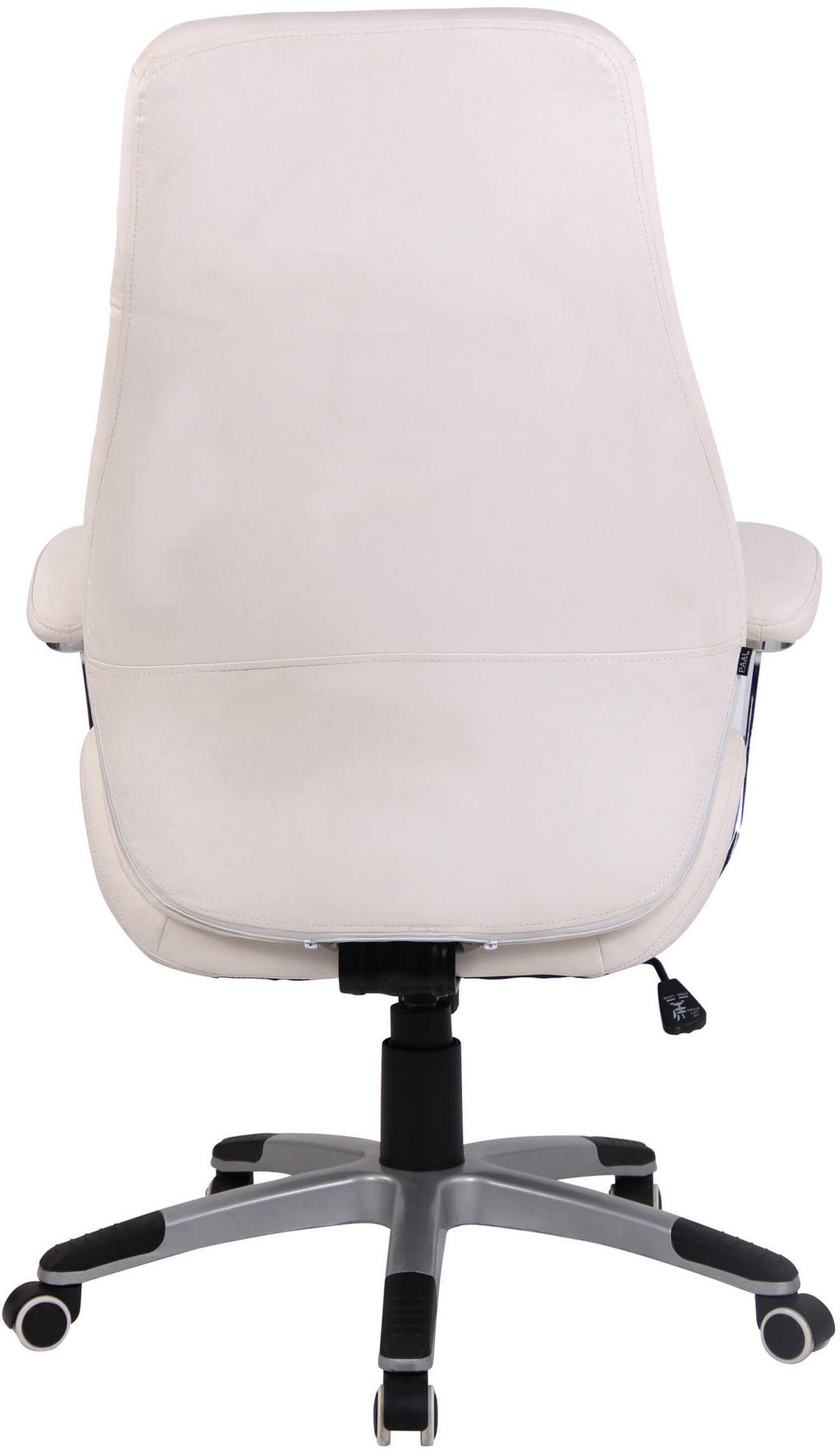 BÜROSTUHL Lyka, Kunstleder Weiß - Weiß, Kunststoff/Textil (74/126/64cm) - TPFLiving