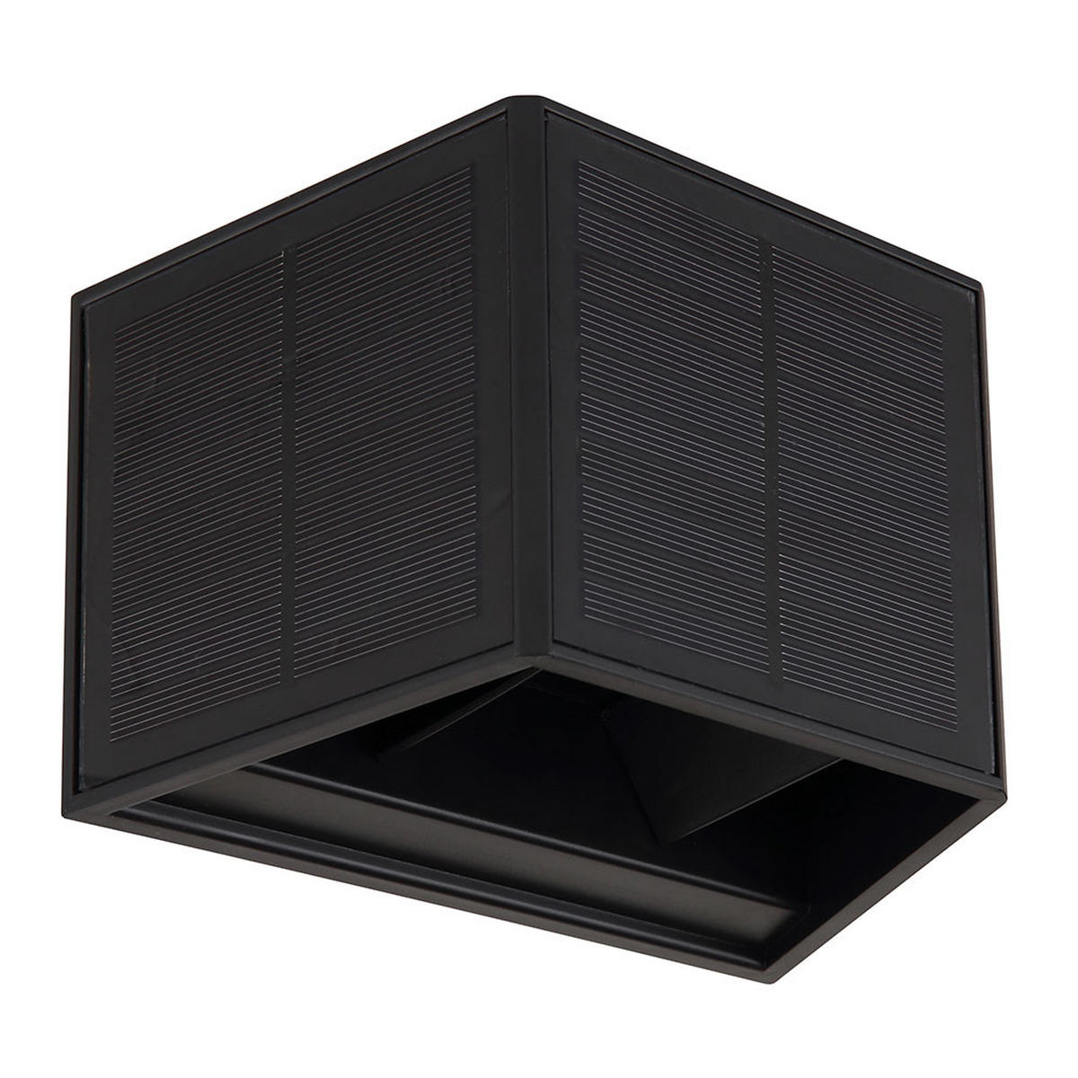AUSSEN-WANDLEUCHTE, LED, Solar Up and Down, Schwarz, 2er Set - Schwarz, Kunststoff (9.6/9.9/15.4cm) - Globo Lighting