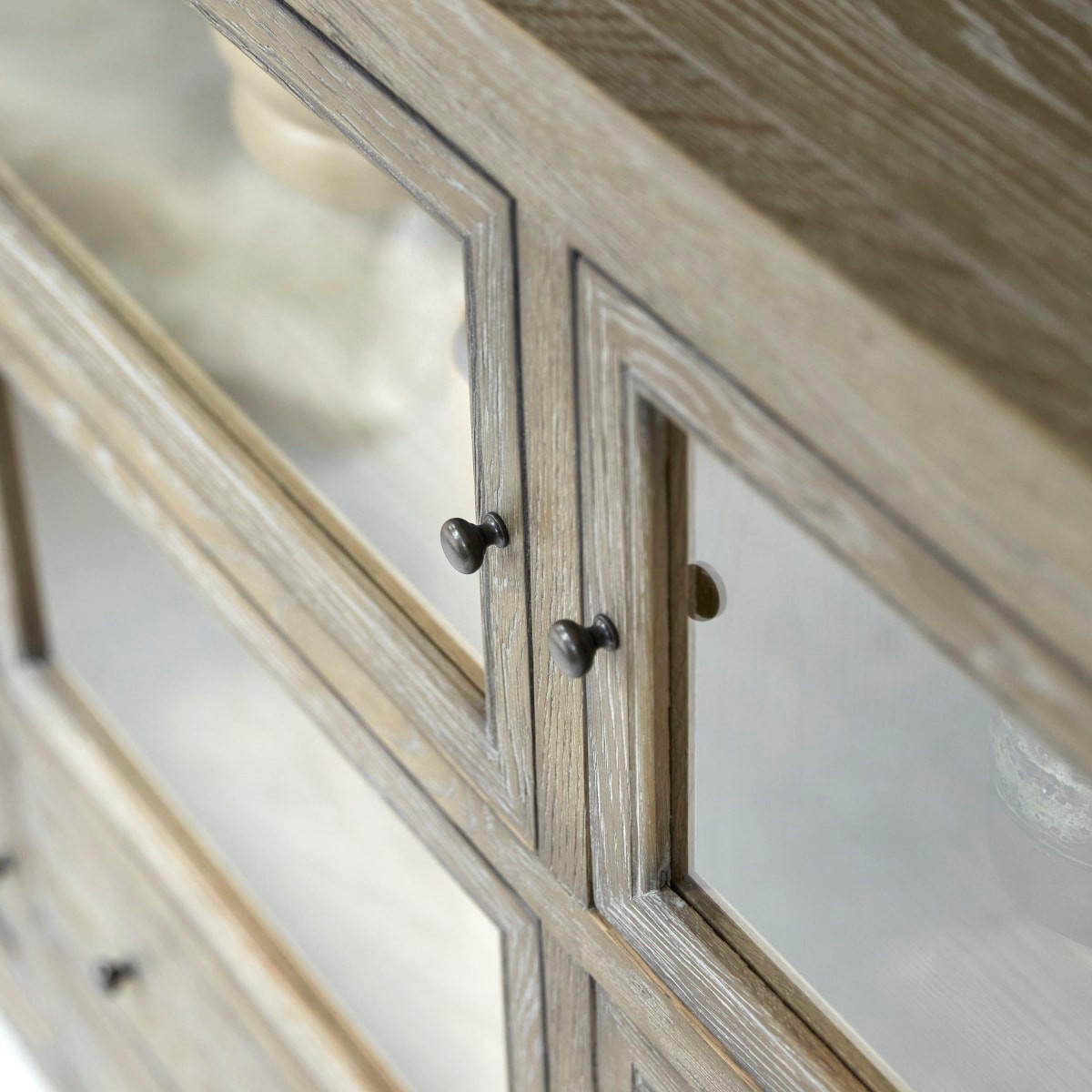 SIDEBOARD Pablo Grau aus Eiche - Grau, Holz (220/100/50cm) - Tikamoon