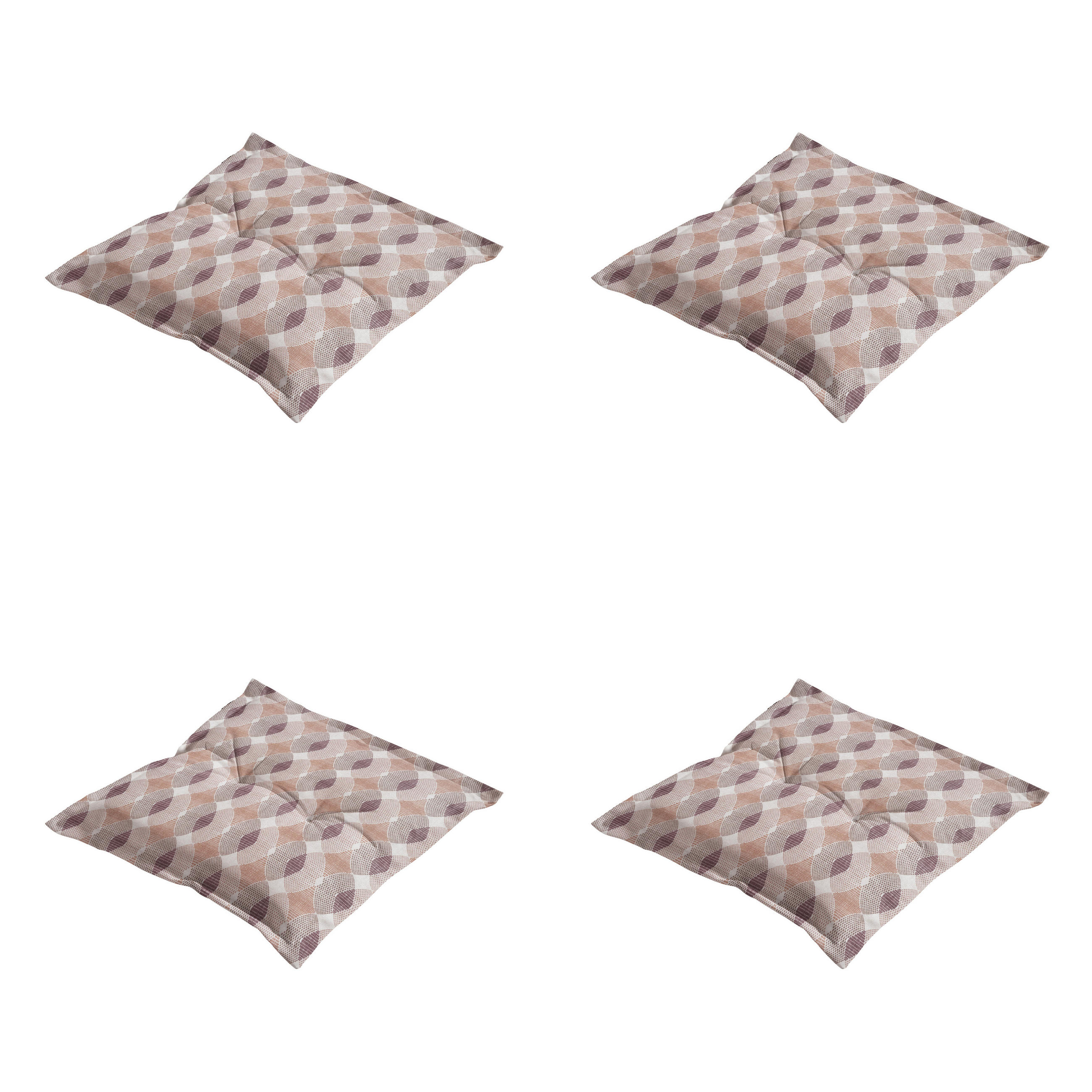 SITZKISSEN Rae - Braun - 50/50/7 cm - 4er-Set - Braun, Textil (50/7/50cm) - Madison