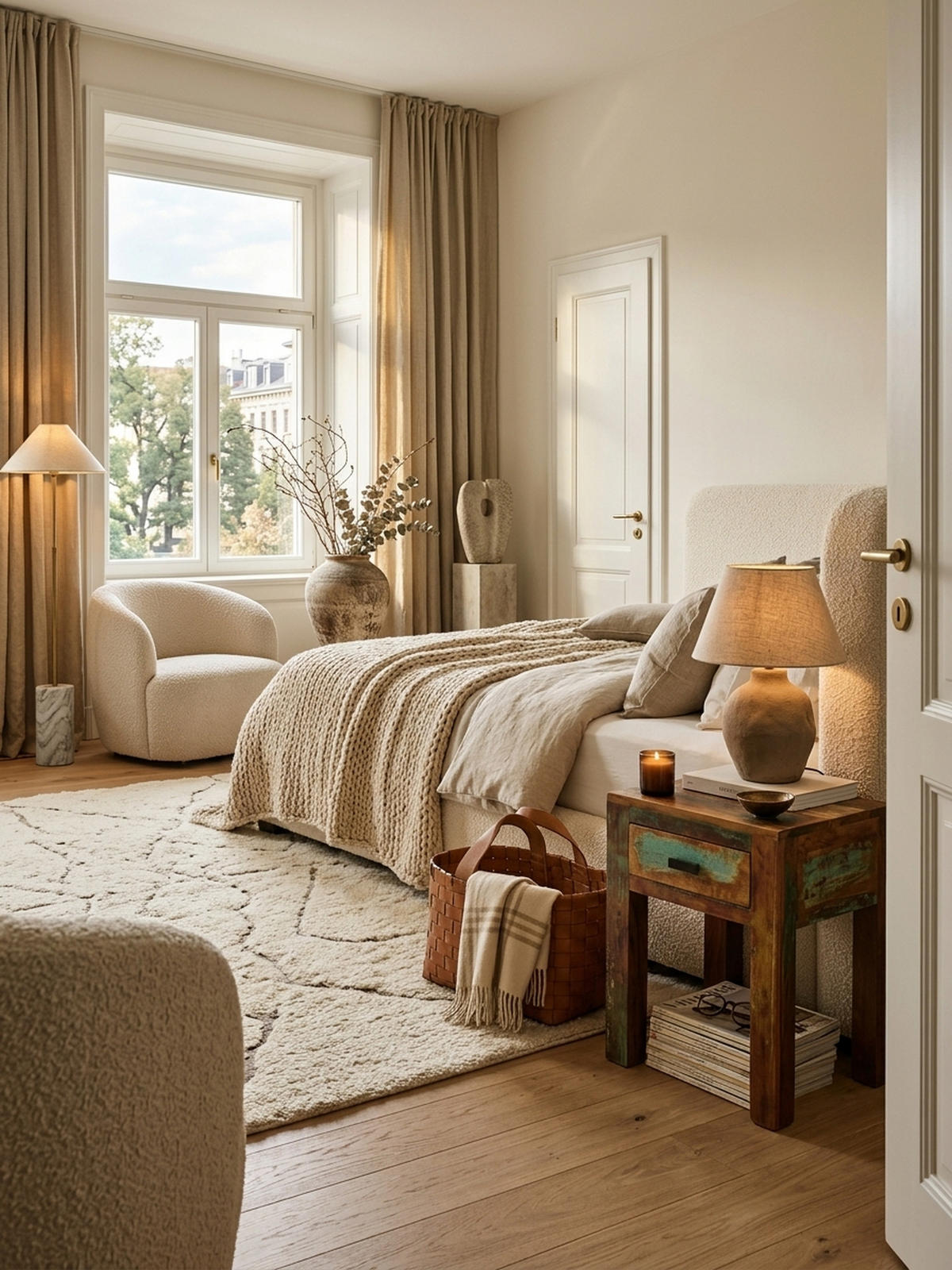 NACHTTISCH – Mango Massivholz Shabby Chic 40x40x55 cm - Braun, Holz (40/40/55cm) - KADIMA DESIGN