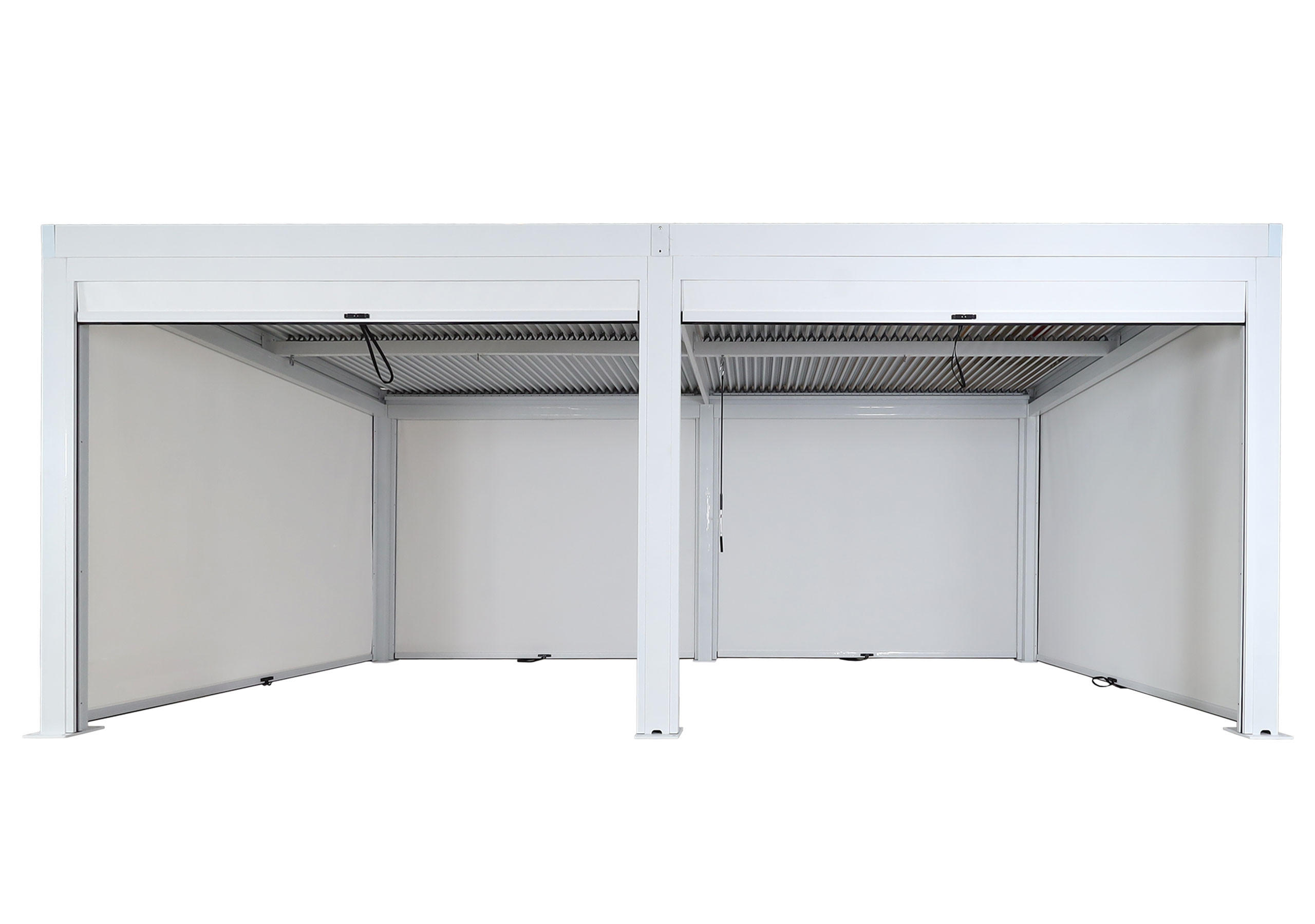 PERGOLA MIT SEITENWAND Weiß - Weiß, Metall (583/220/301cm) - MCW