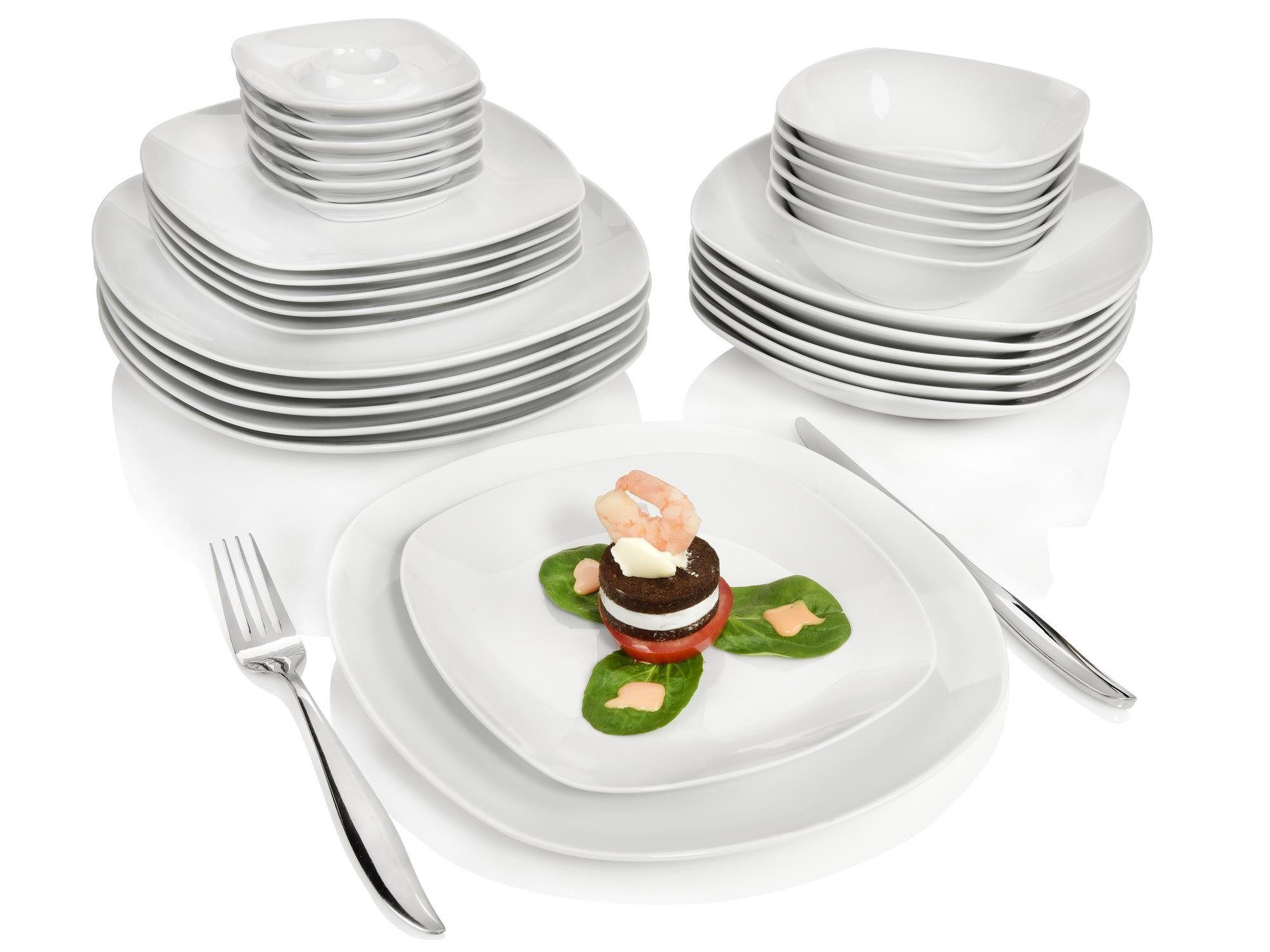 TAFLSERVICE BILGOLA - 30 teilig aus Porzellan - Weiß, Keramik (28.5/30/42cm) - Sänger