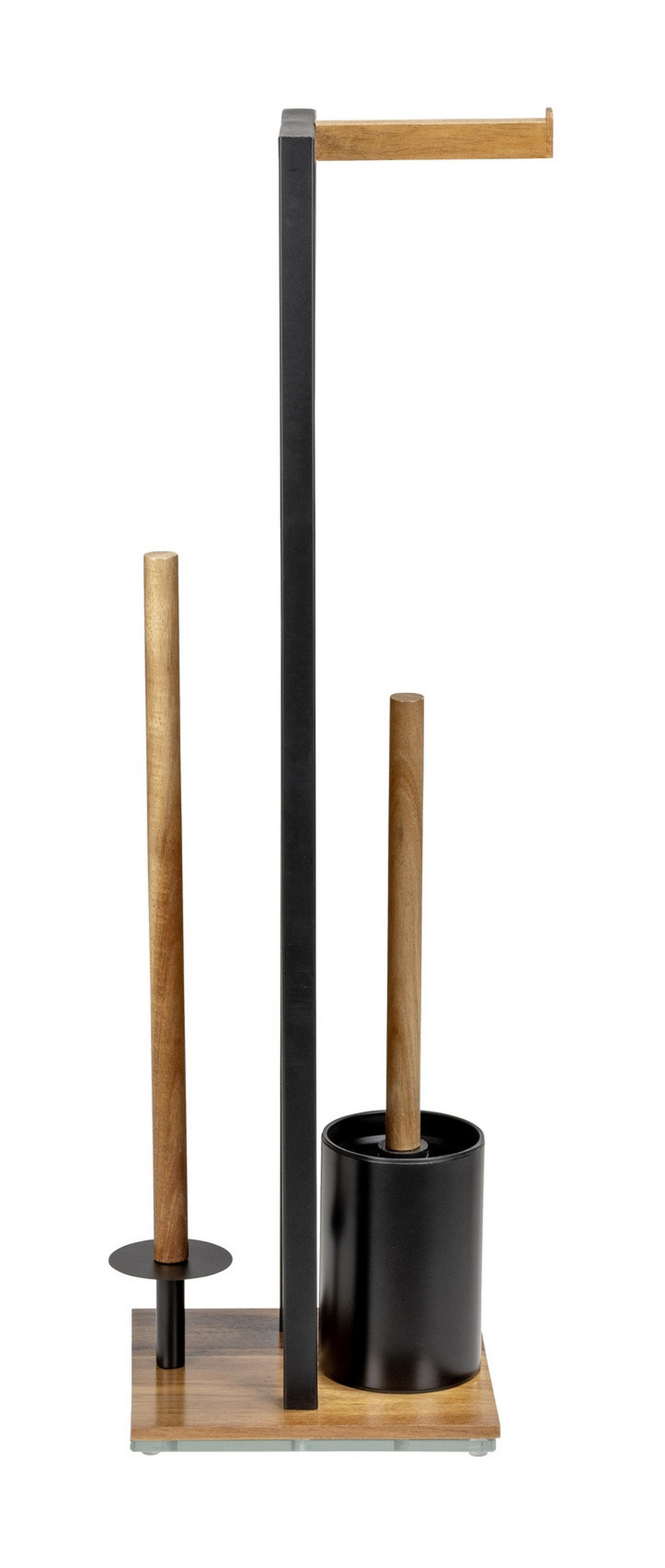 TOILETTENPAPIER- und Bürstenhalter Rivalta 18/23/70 cm - Braun, Metall (23/70/18cm) - Wenko