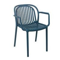 GARTENSTUHL, Blau - Blau, Kunststoff (57/58cm) - Oviala