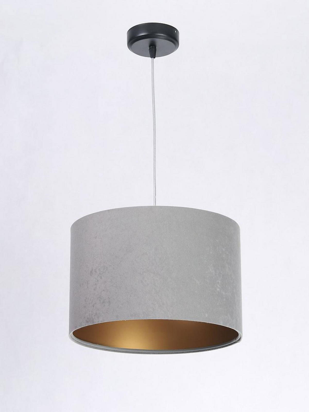 HÄNGELEUCHTE Grau 30/20 cm - Goldfarben/Grau, Kunststoff (30/0.45/20cm) - ONZENO