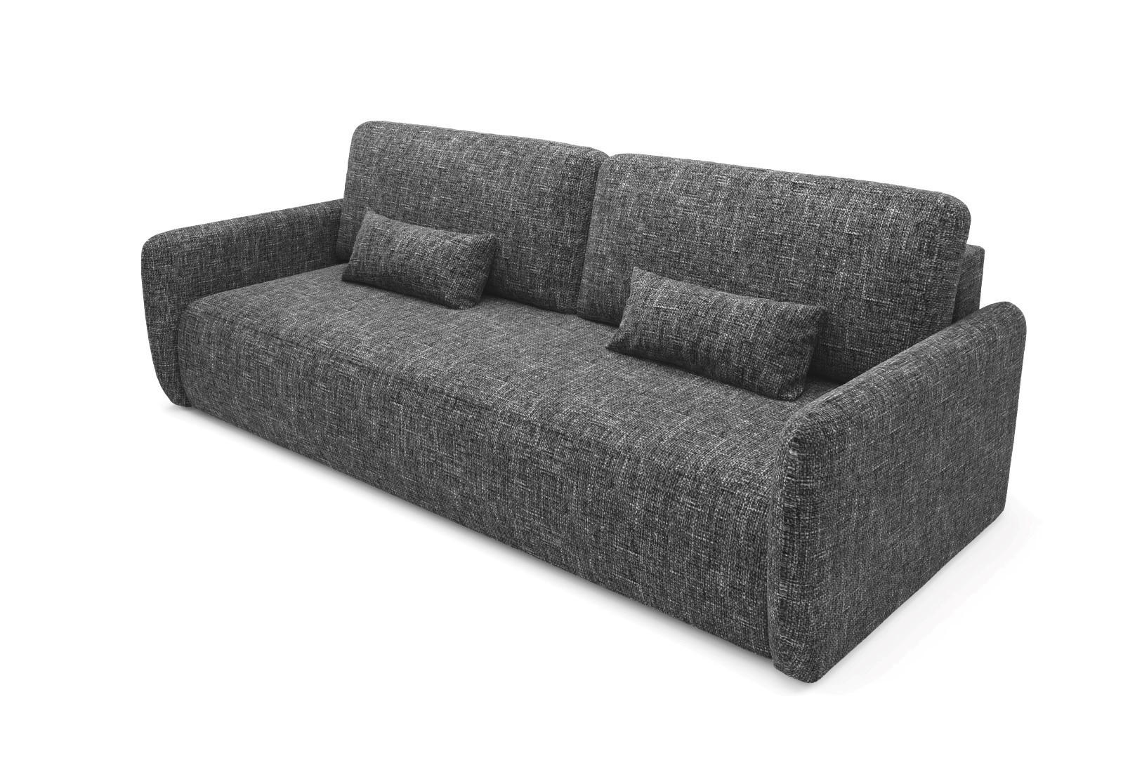 Thumbnail - Furnisell Schlafsofa, Schwarz, Textil, Rechteckig, 217x86x102 cm, Wohnzimmer, Sofas & Couches, Schlafsofas