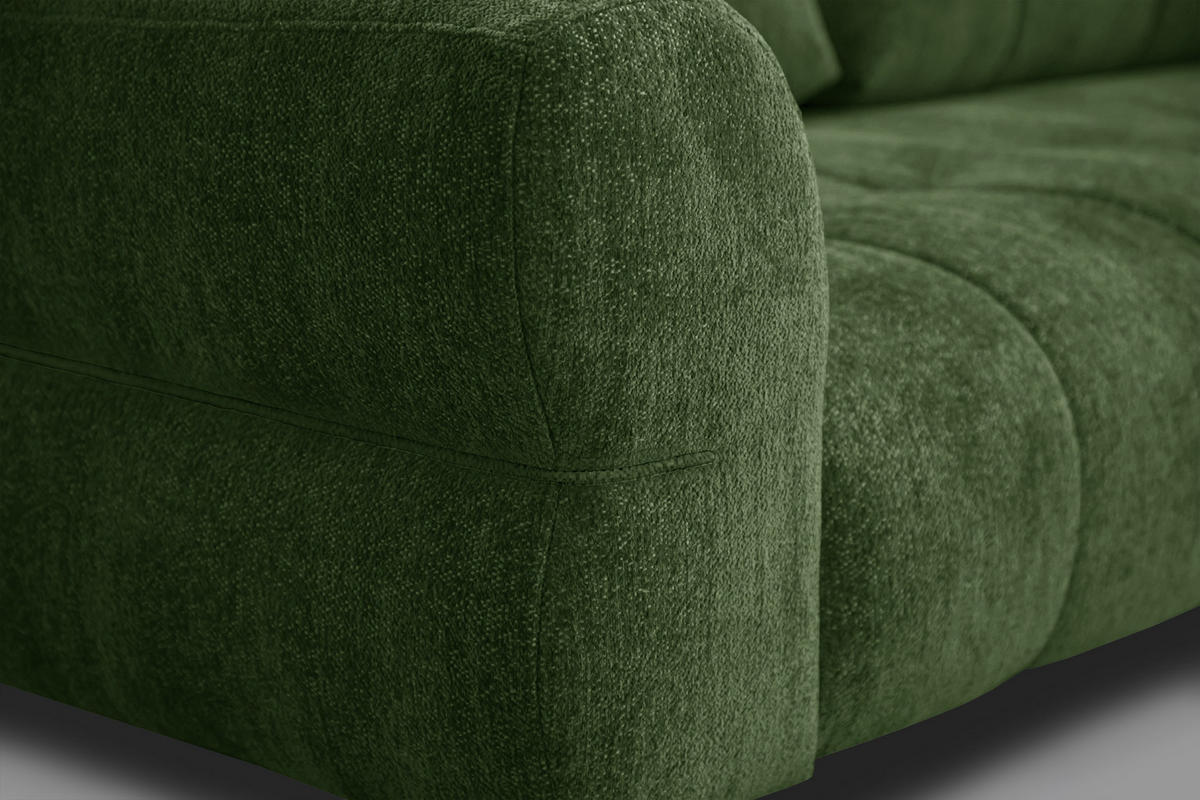 SOFA SALVINI 2,5-Sitzer, dunkelgrün - Dunkelgrün, Holz/Textil (206/88/99cm) - Courtois Laville