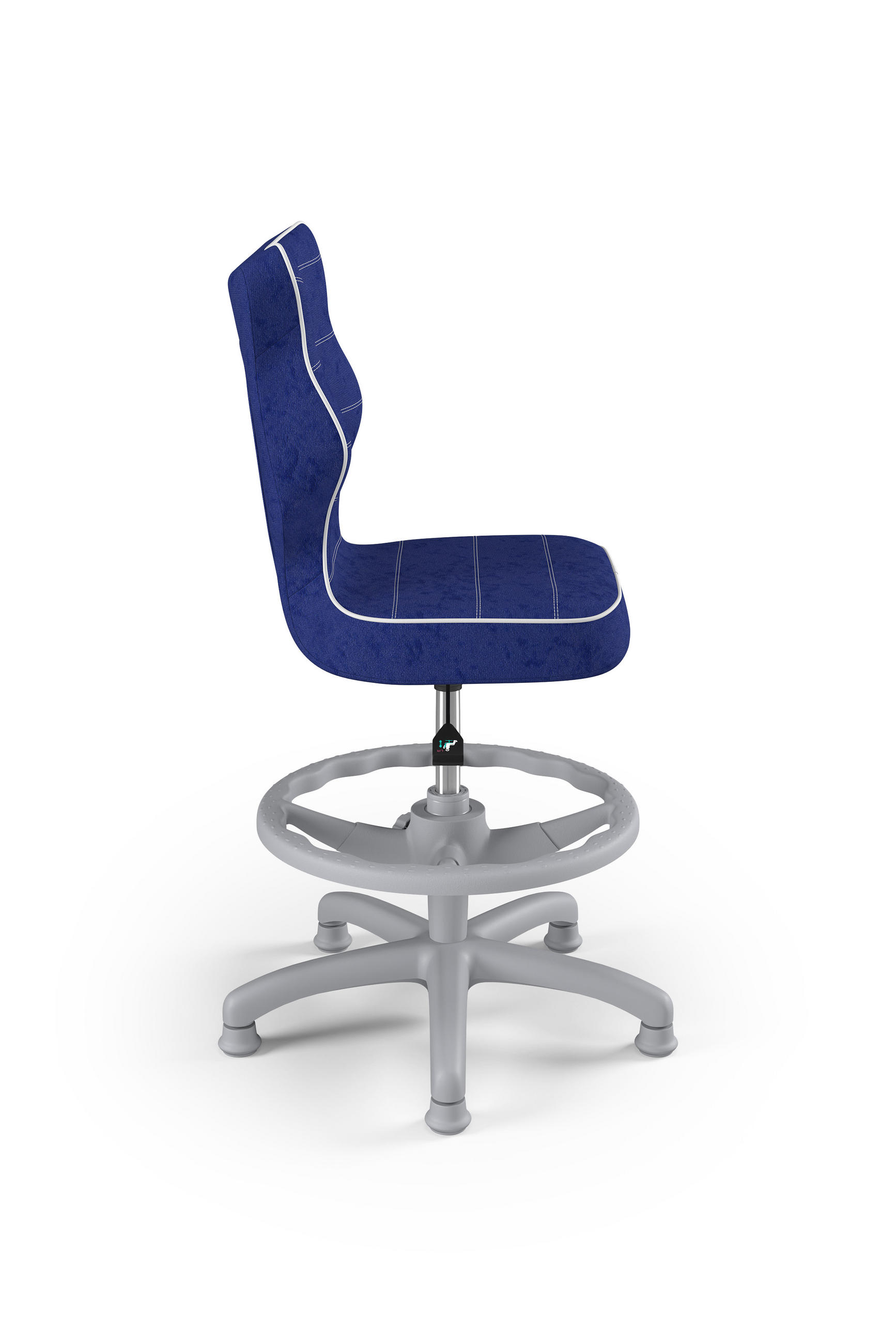 KINDERSTUHL Petit mit Fußstütze - Blau, Textil (66/96/66cm) - RAUMHIRSCH FURNITURE