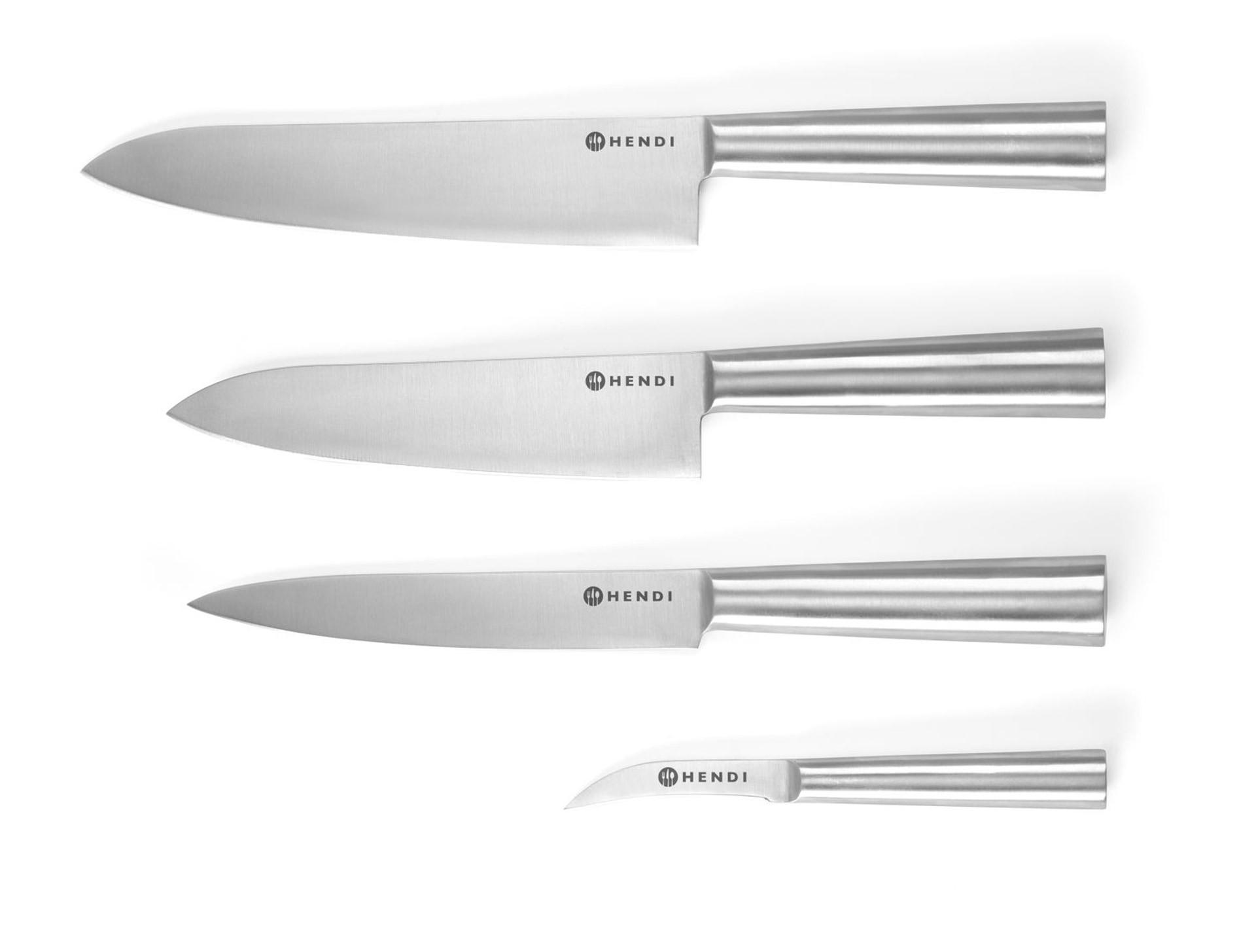 KÜCHENMESSER Set - Edelstahlfarben, Metall (4cm) - Hendi