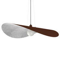 HÄNGELEUCHTE Piuma D90 - Braun, Metall (90/90/120cm) - Lumicom