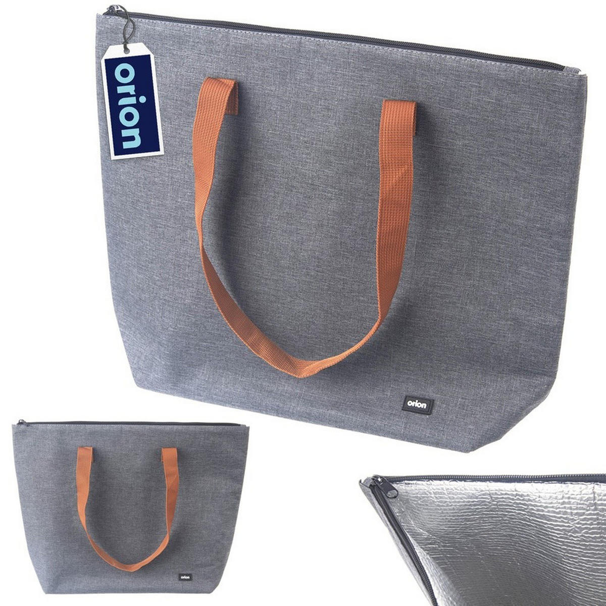THERMOTASCHE Termo-Shopper 7 l Grau - Grau, Textil (11/35/44cm) - Orion 