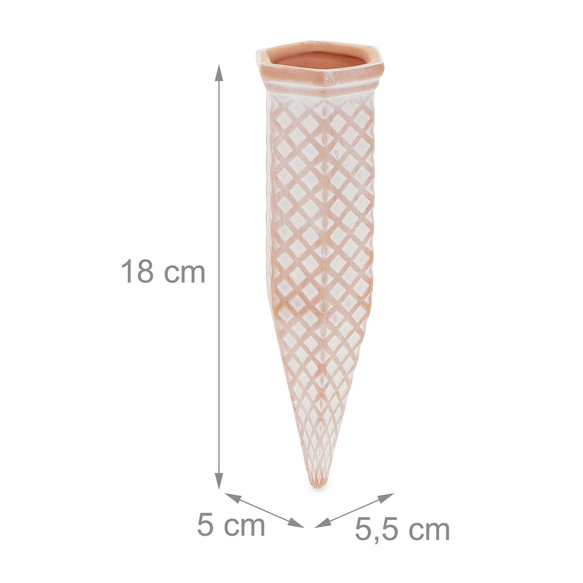 4XTONKEGEL - Multicolor, Keramik (5.5/18/5cm) - Relaxdays