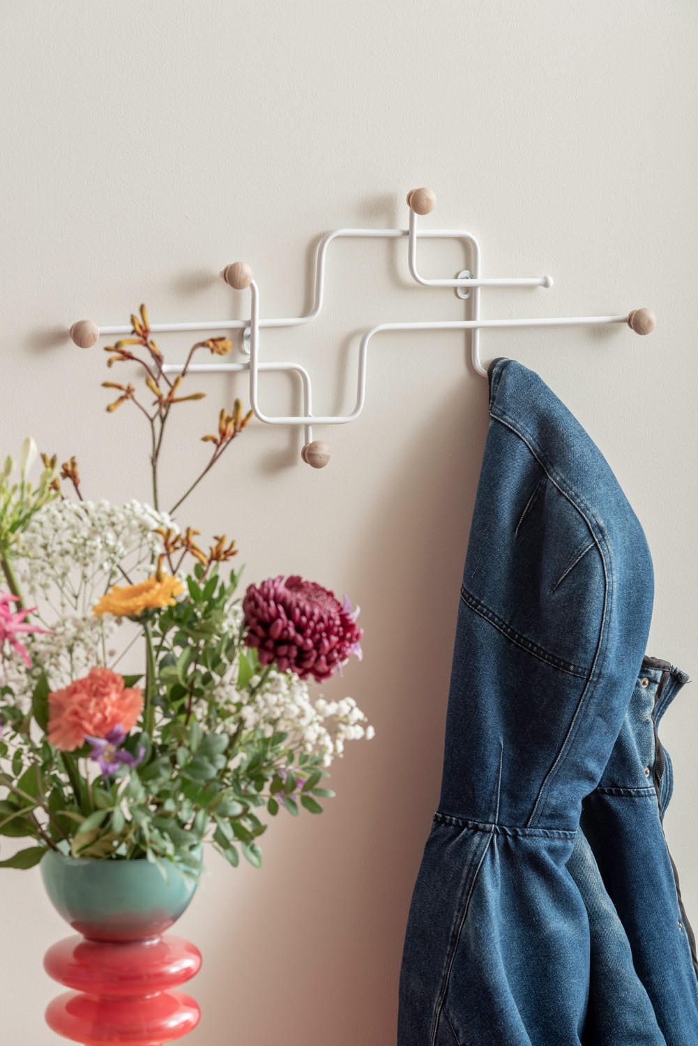 WANDGARDEROBE Metro 60/4/26 cm - Weiß, Metall (4/26/60cm) - Present Time