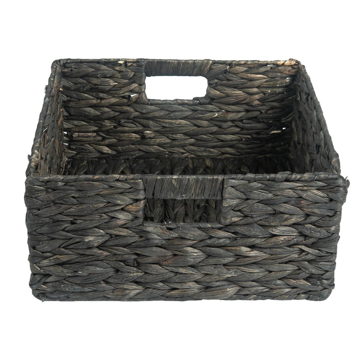AUFBEWAHRUNGSKÖRBE LANZI 2ER-SET - Schwarz, Naturmaterialien (32/15/32cm) - IDIMEX