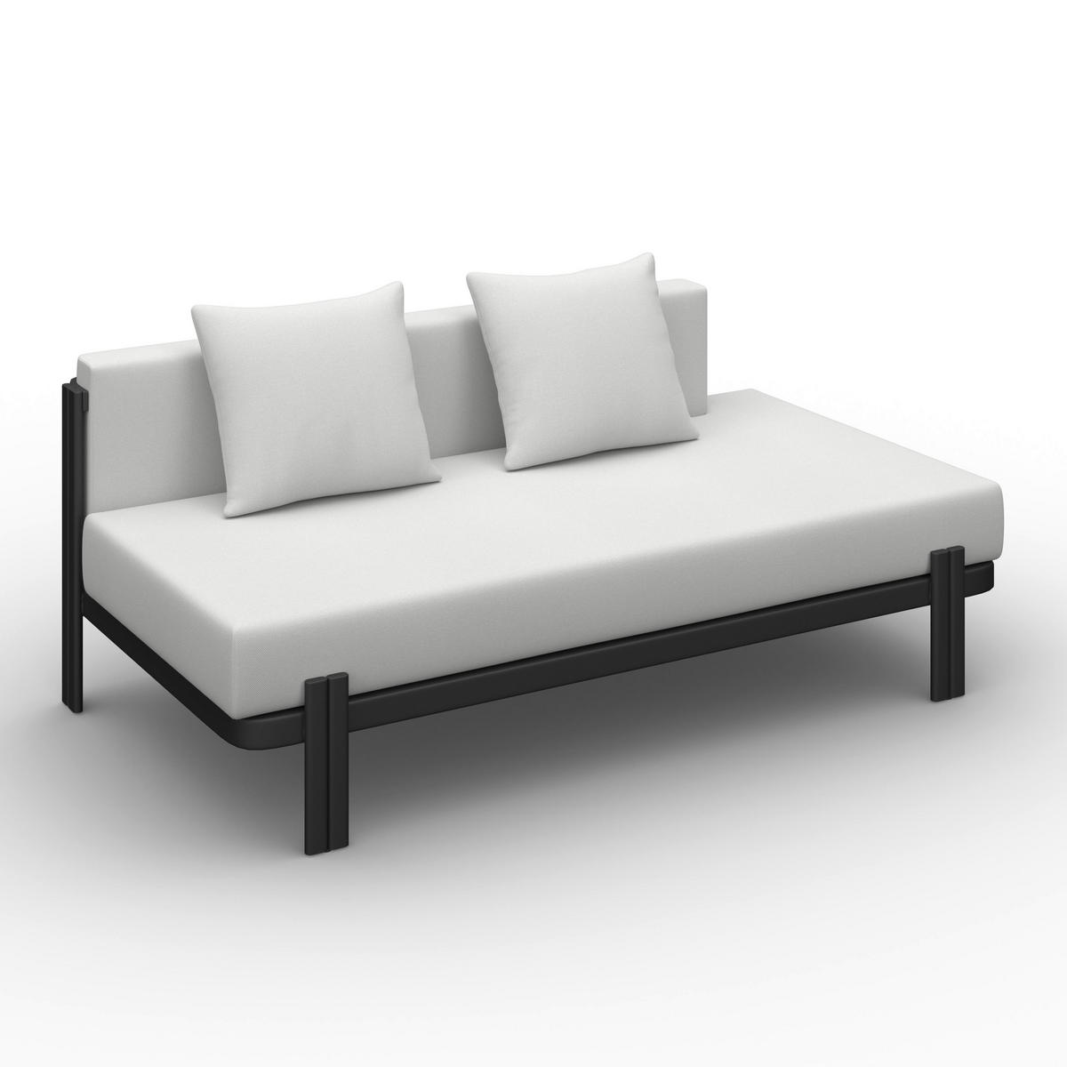 LOUNGEGARNITUR Cherry Hellgrau Outdoorstoff/Metall - Hellgrau, Metall