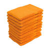WASCHLAPPEN 16x21 cm aus 100% Baumwolle 500g/m2, 10er Set Waschhandschuhe Orange - Orange, Textil (16/21cm) - Carpe Sonno